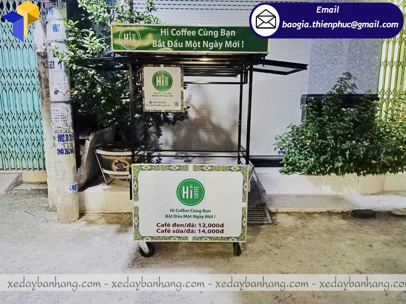 Đơn vị trang trí xe cafe take away bắt mắt, độc đáo