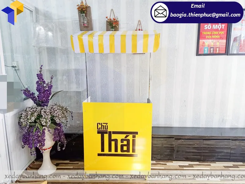 Mẫu tủ bán café take away lắp ráp giá rẻ tại Ninh Thuận