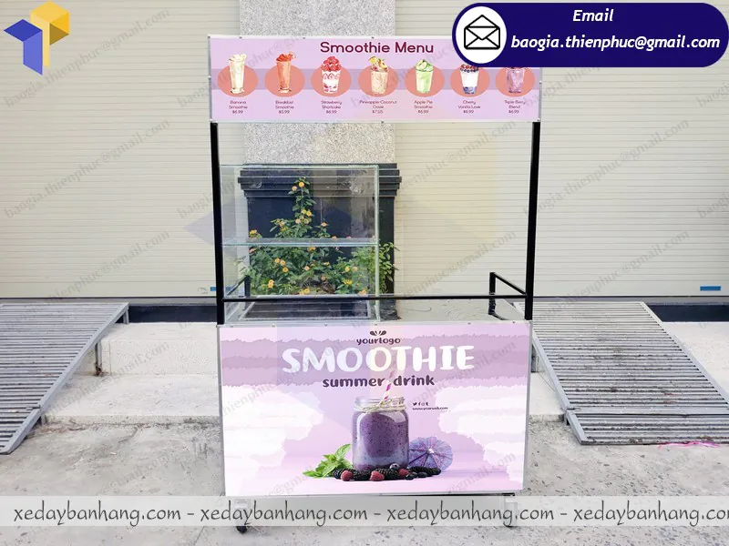 Đặt làm xe sắt bán nước ép giá rẻ ở tỉnh Bình Dương