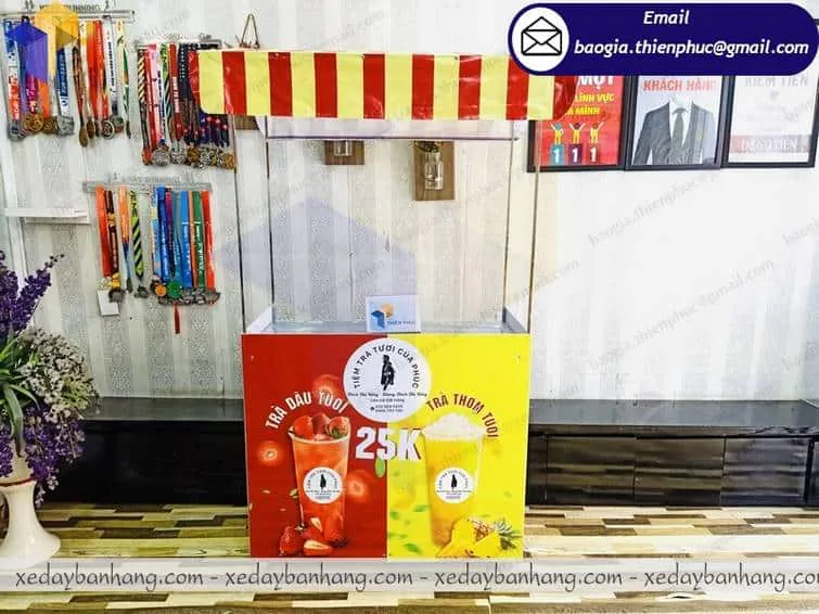 Đơn vị cung ứng xe bán trà trái cây gấp gọn giá rẻ quận 5