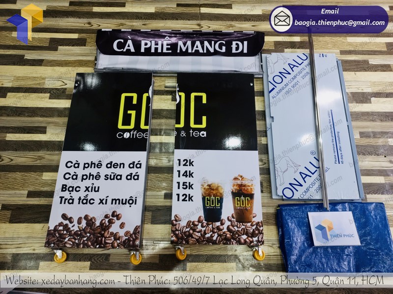 đặt mua quầy bán coffee di động