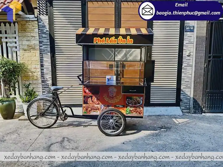hình ảnh xe đạp bán thức ăn nhanh