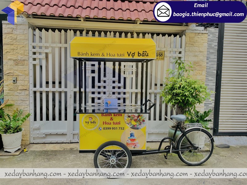 kinh doanh xe đạp bán bánh kem lưu động