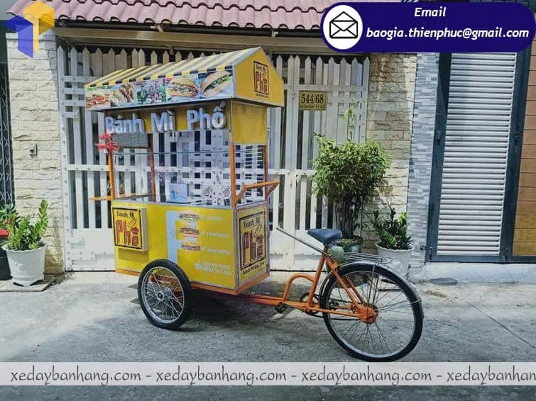 mẫu xe đạp bán bánh mì đẹp