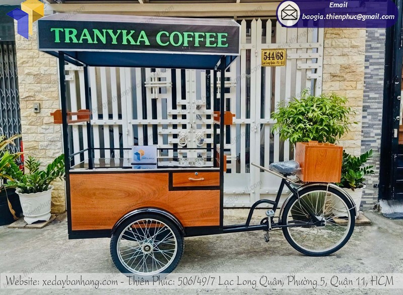 mẫu xe đạp bán cafe mang đi đẹp