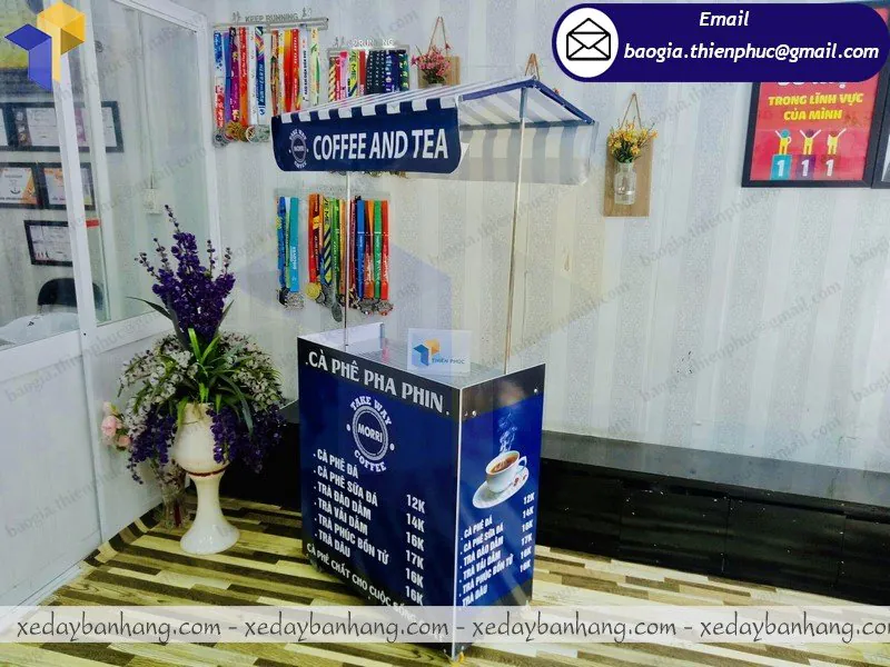 booth bán cafe pha phin lắp ráp giá rẻ