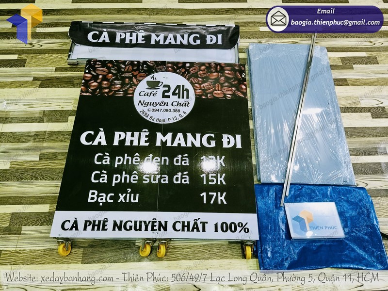 mua quầy lắp ráp bán cà phê di động