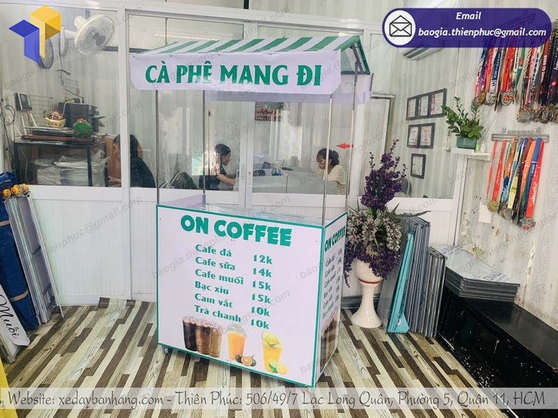 quầy café di động tphcm