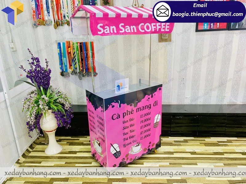 quầy lắp ráp bán cafe đen đá giá rẻ