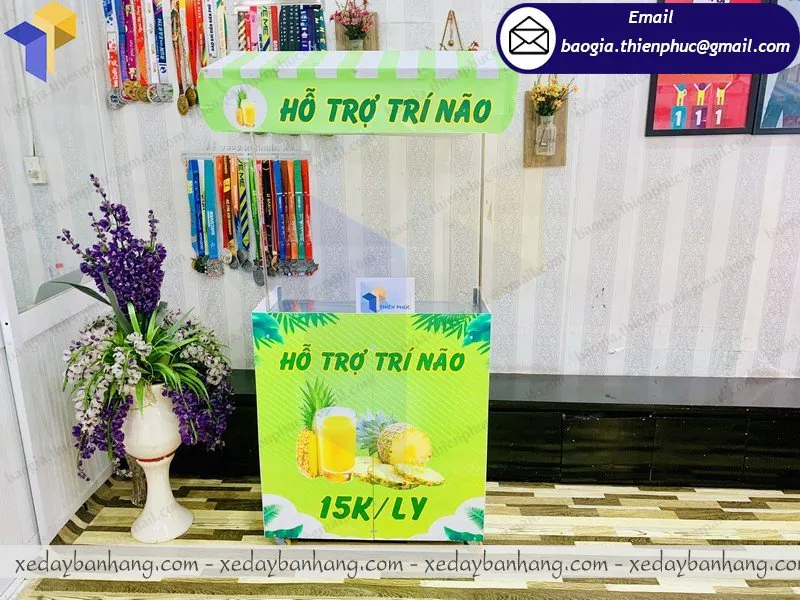 quầy lắp ráp bán nước ép