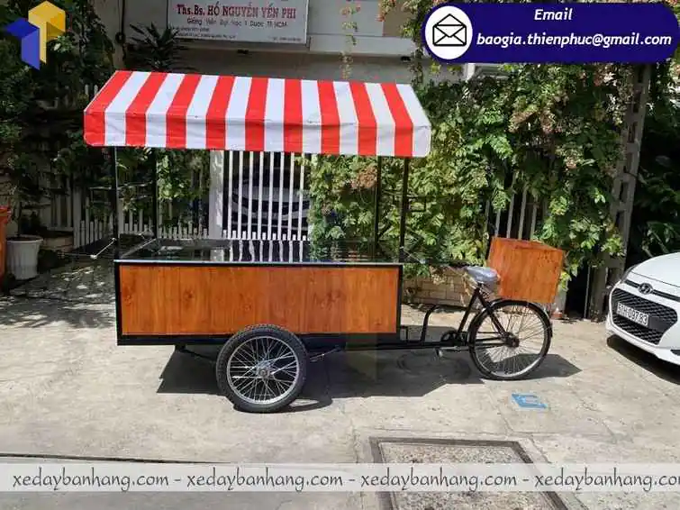 sản xuất xe đạp bán cafe di động