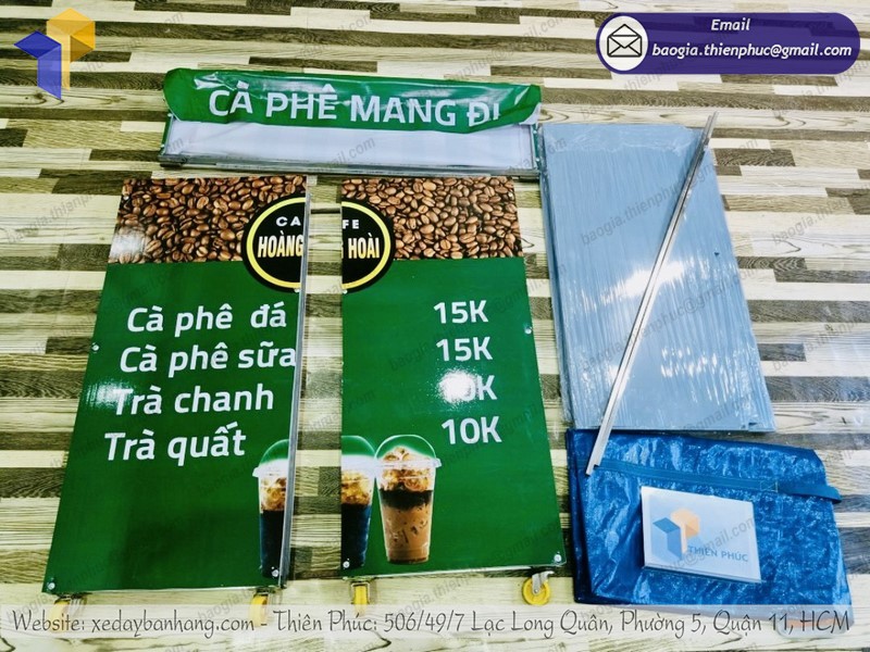 thiết kế quầy cà phê mang đi