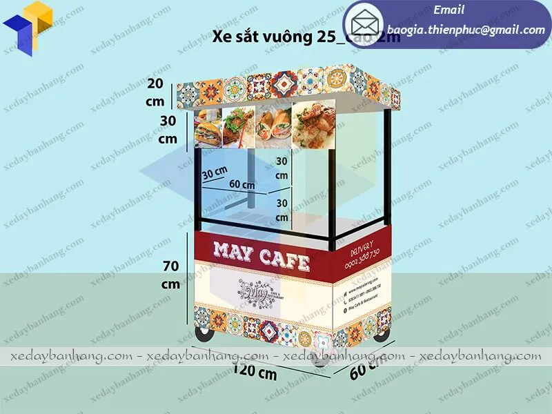 thiết kế xe cafe