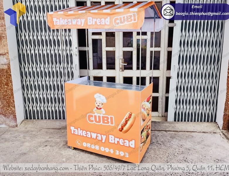 xe bán bánh mì lắp ráp chất lượng