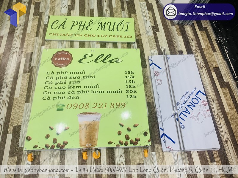 xe bán cafe mang đi gọn