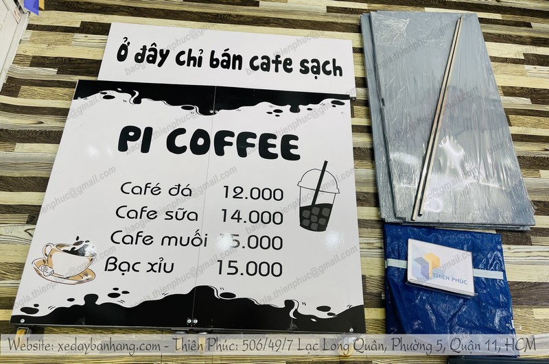 xe bán cà phê take away rẻ