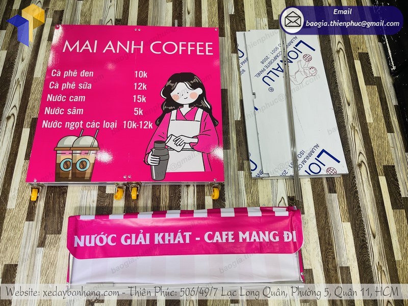 xe café mang đi gọn