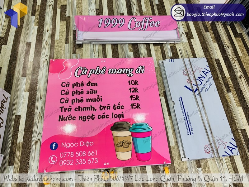 xe café take away gọn