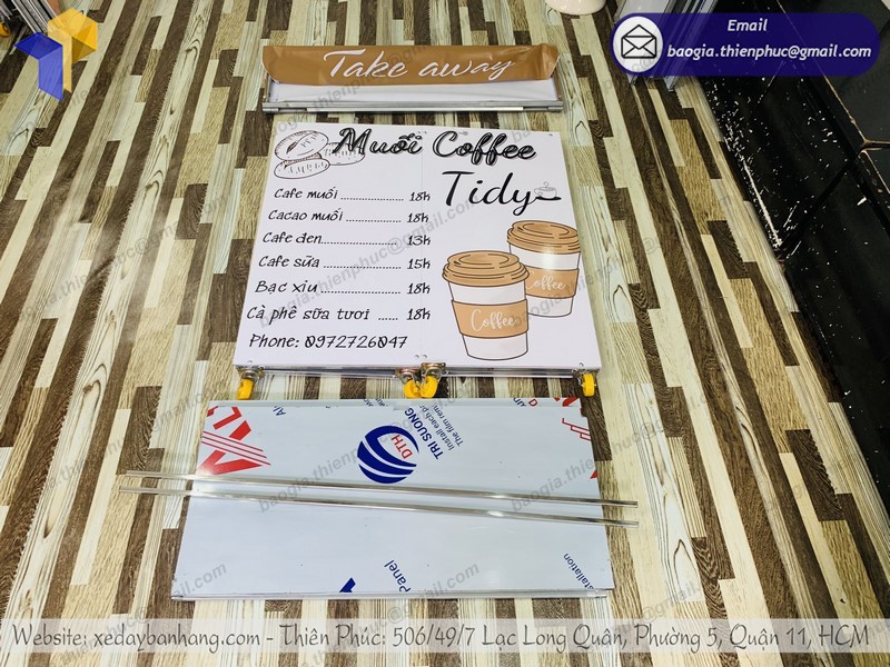 xe cafe take away gọn