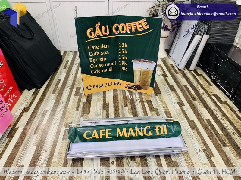 xe café take away xếp m gọn