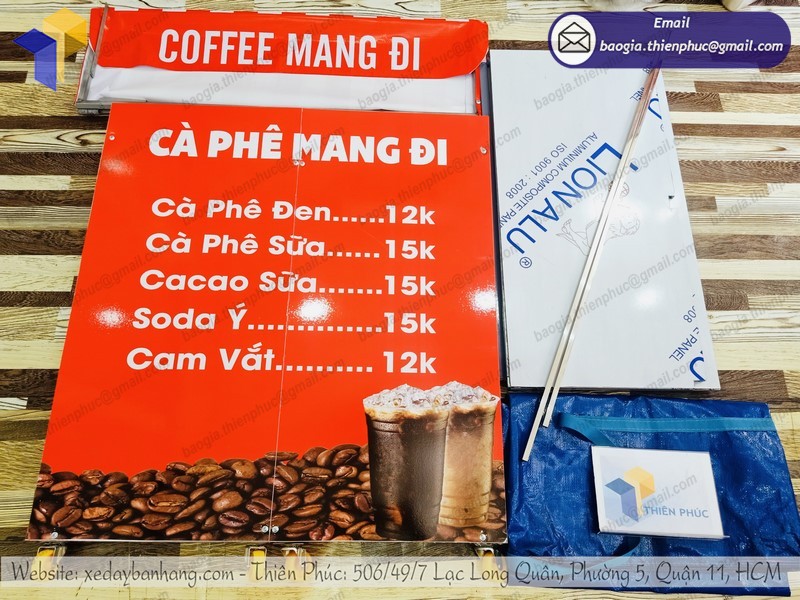 xe cà phê lắp ráp chất lượng