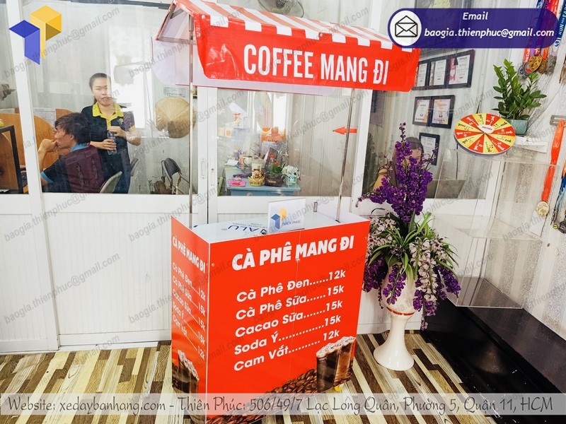 xe cà phê lắp ráp tphcm