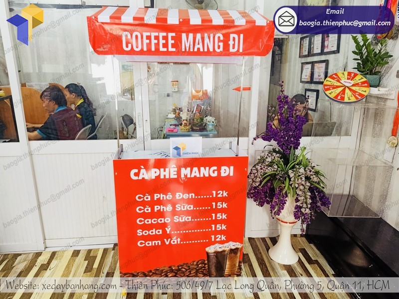 xe cà phê lắp ráp