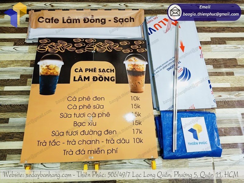 Xe cafe mini di động chất lượng