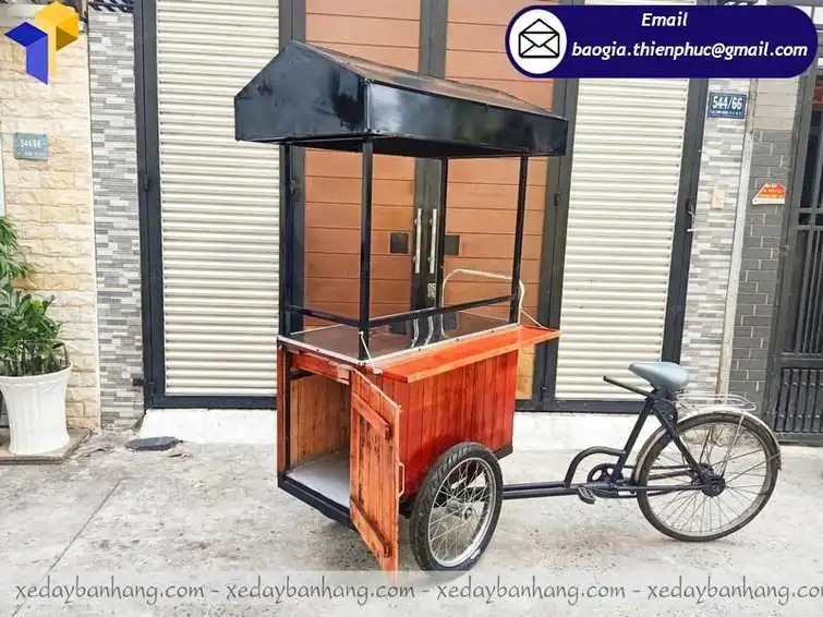 xe đạp bán cafe di động