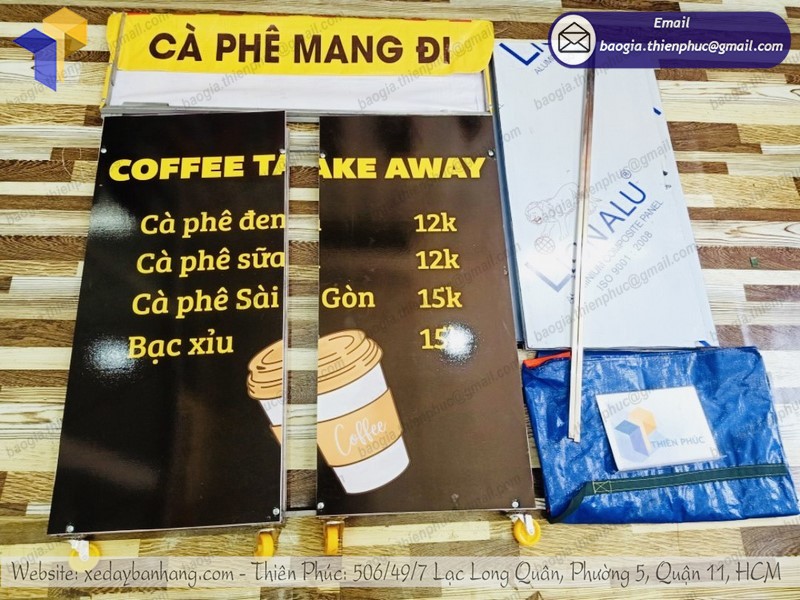 xe kinh doanh cà phê mang đi vỉa hè tphcm