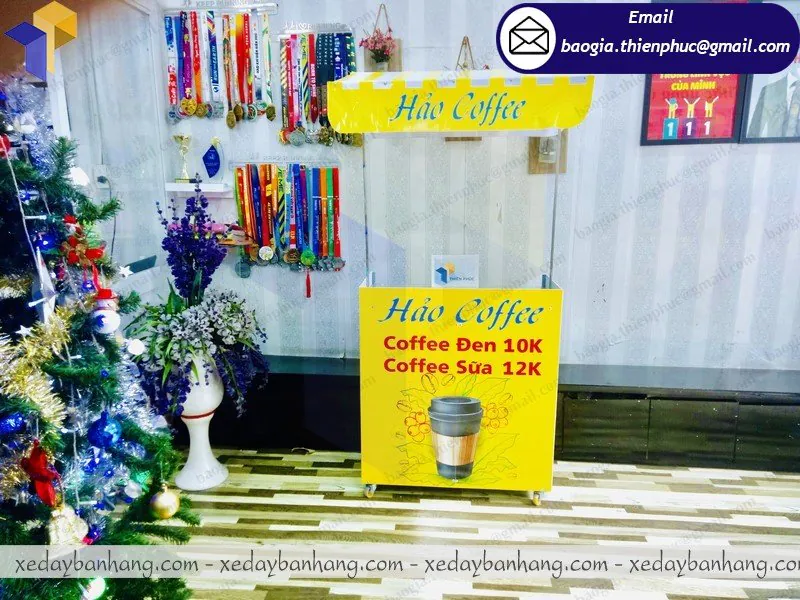 xe lắp ráp bán cafe phin