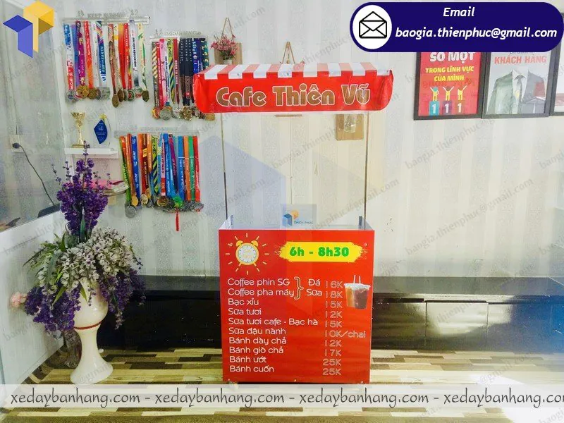 xe lắp ráp bán cafe phin