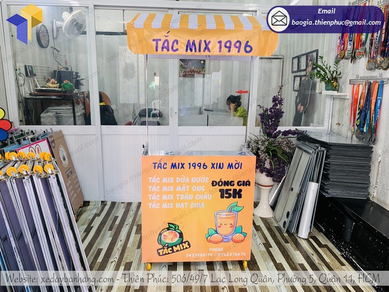 xe lắp ráp bán trà TẮC MIX 1996