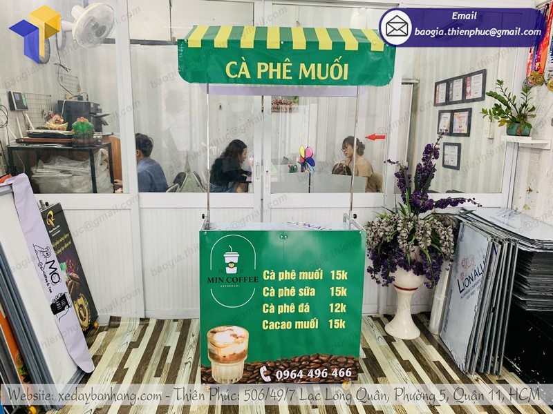 xe mini bán cafe take away rẻ