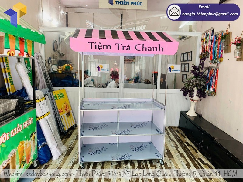 xe trà chanh gấp gọn tốt