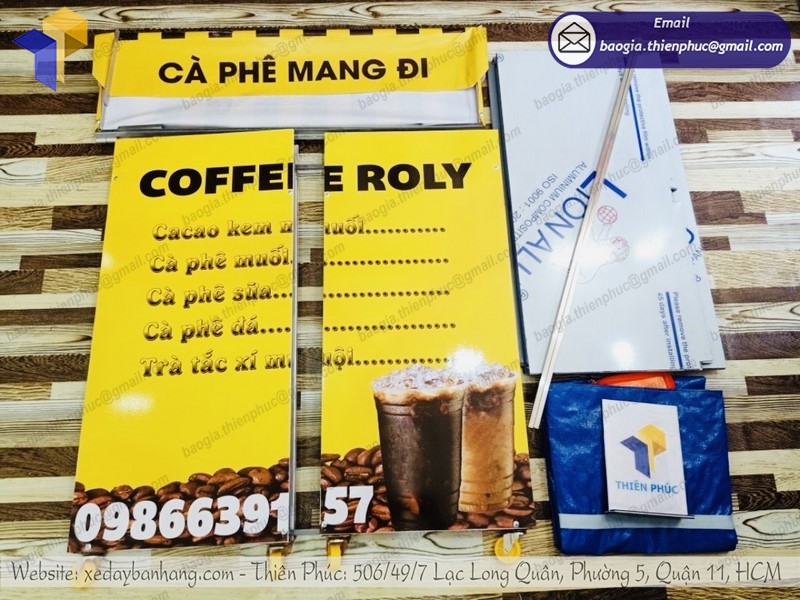 xe xếp gọn bán coffee rẻ